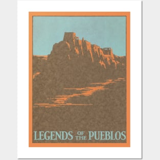 Vintage Travel Poster, Legends of the Pueblos Posters and Art